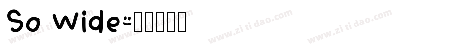 So Wide字体转换